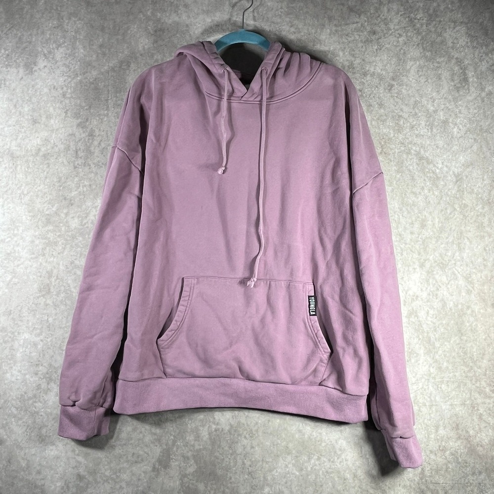 Young LA Hoodie Sweatshirt Mens 2XL Purple Fleece Pullover Streetwear Skater